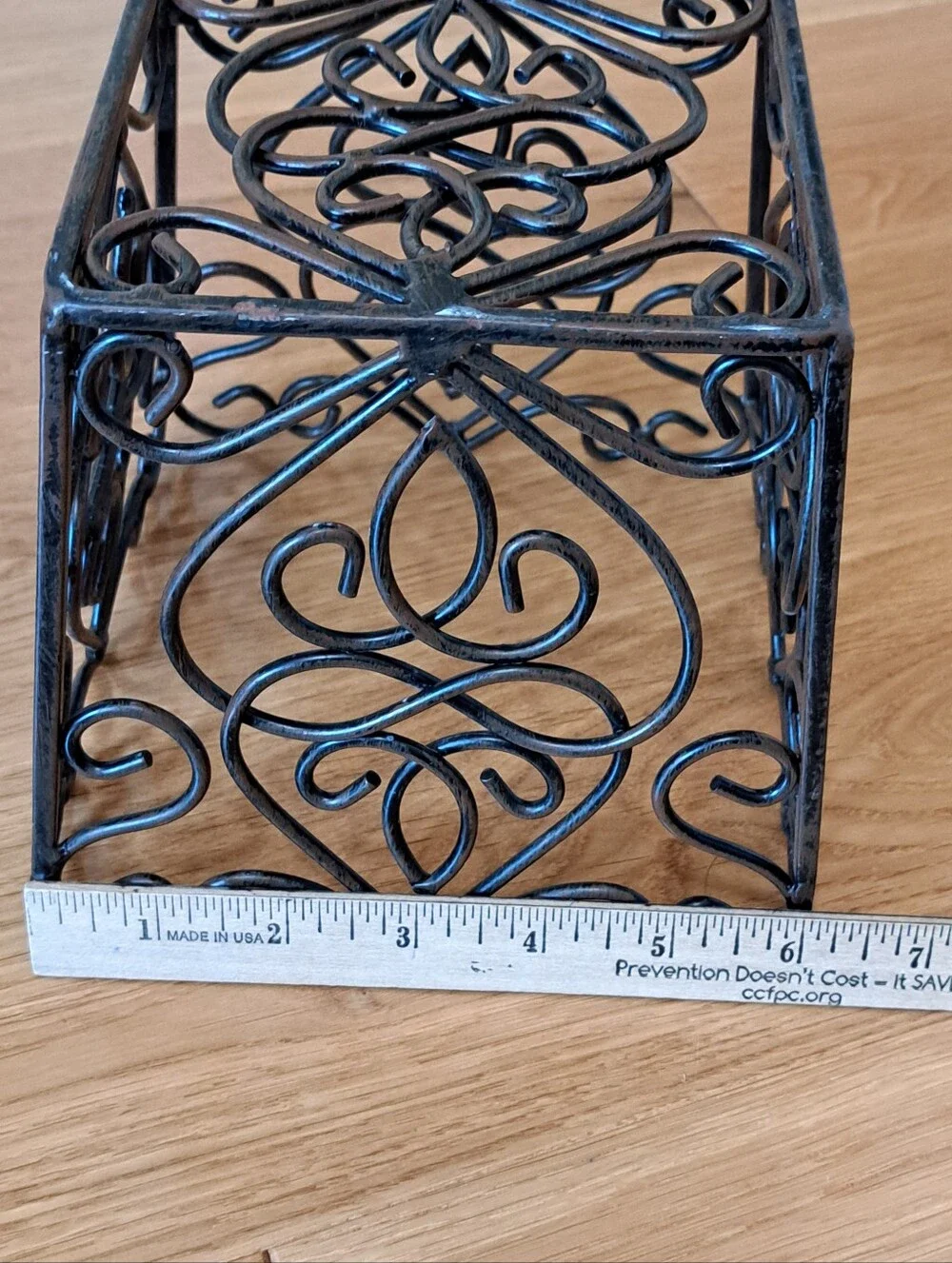 Southern Living at Home Rosedale Planter Scroll Metal Iron Basket 6